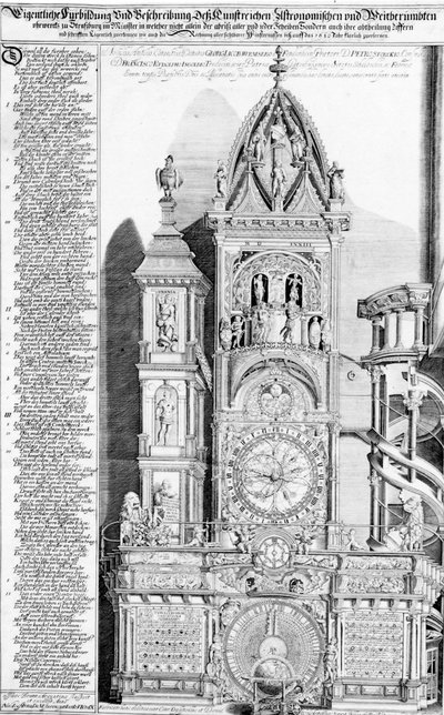 The Astronomical Clock in Strasbourg Cathedral by Franz Isaac Brun
